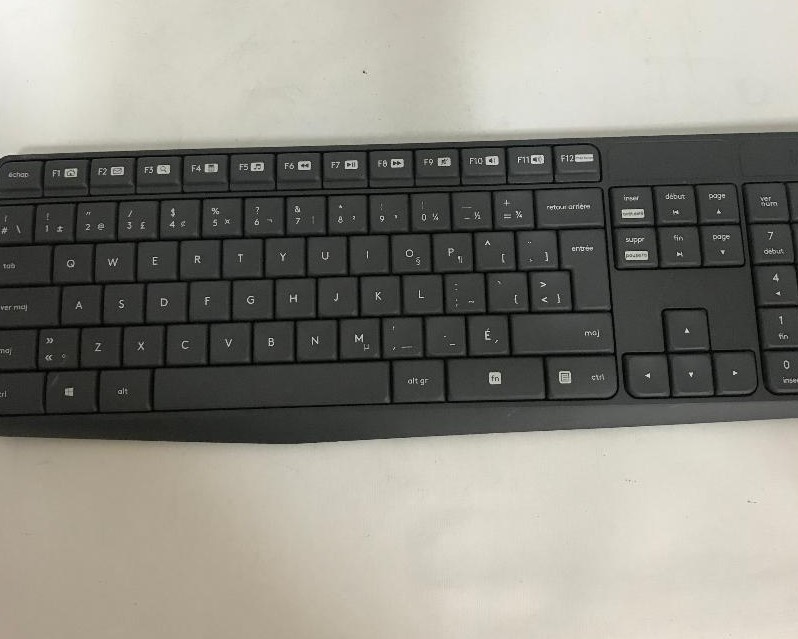 Replacement Logitech K235 Wireless French Keyboard Only - Gray (NO Battery CO...
