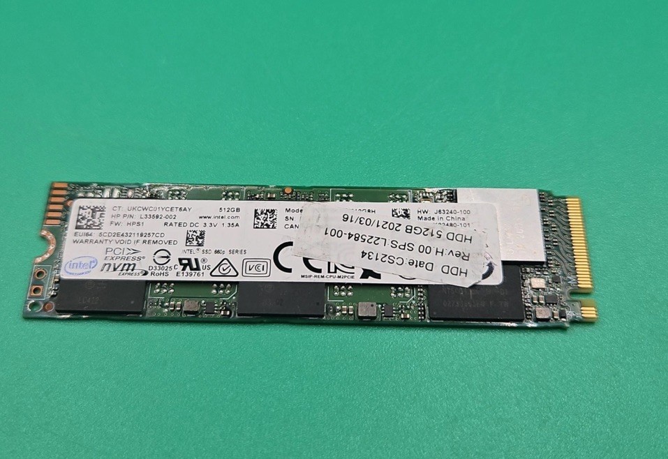 L33592-001 SSDPEKNW512G8H GENUINE HP SSD 512GB 15-EH0090WM (A)(CA212)