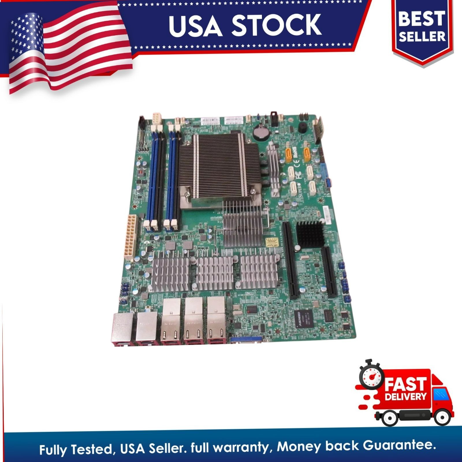 SuperMicro X10SLH-N6-ST031 ATX Server Motherboard LGA1150 E3 V3/V4 Tested