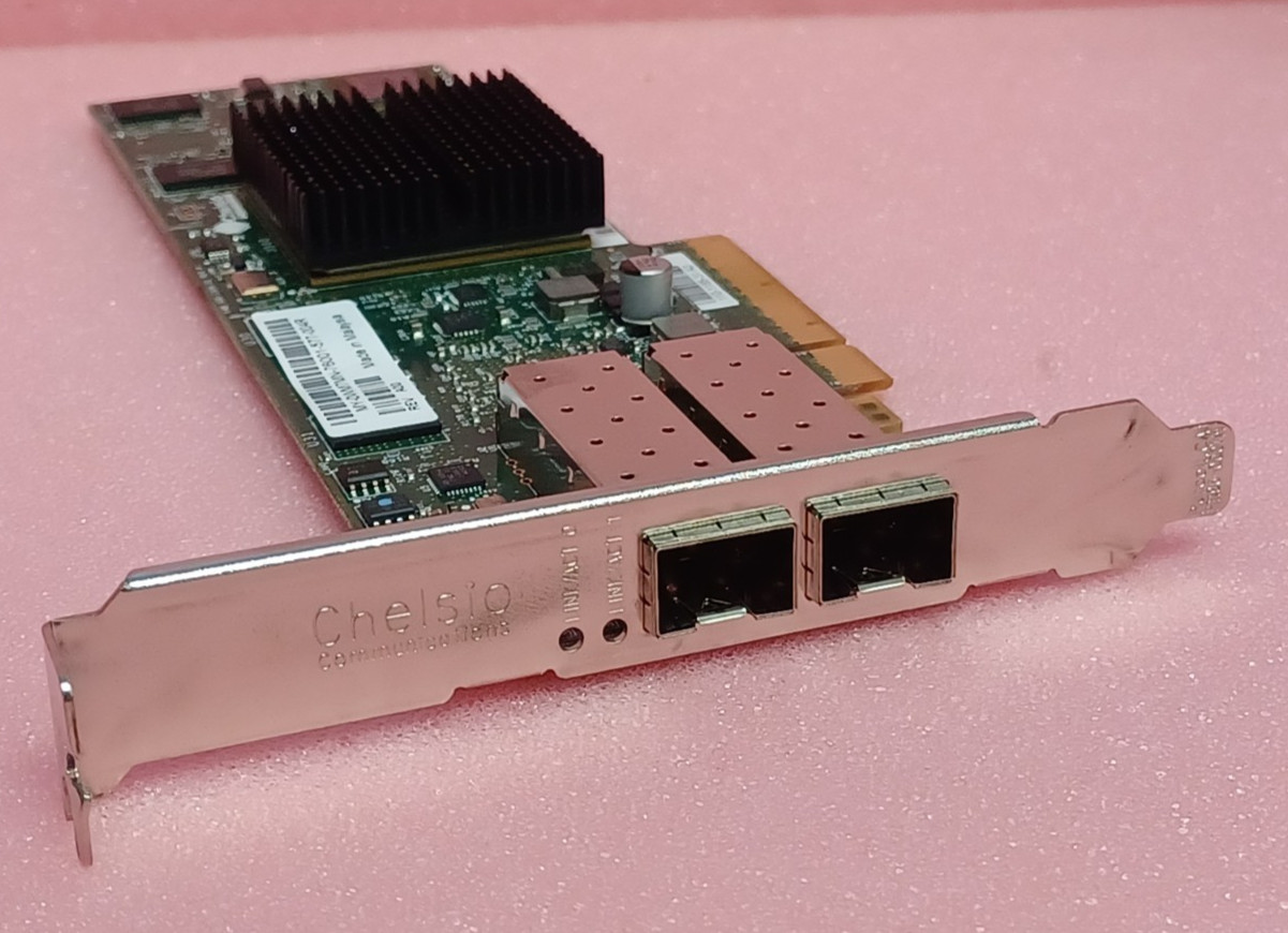 Dell WM7MN Dual Port 10GB SFP+ PCI-E HBA | Chelsio S320E-LP-CR High Profile