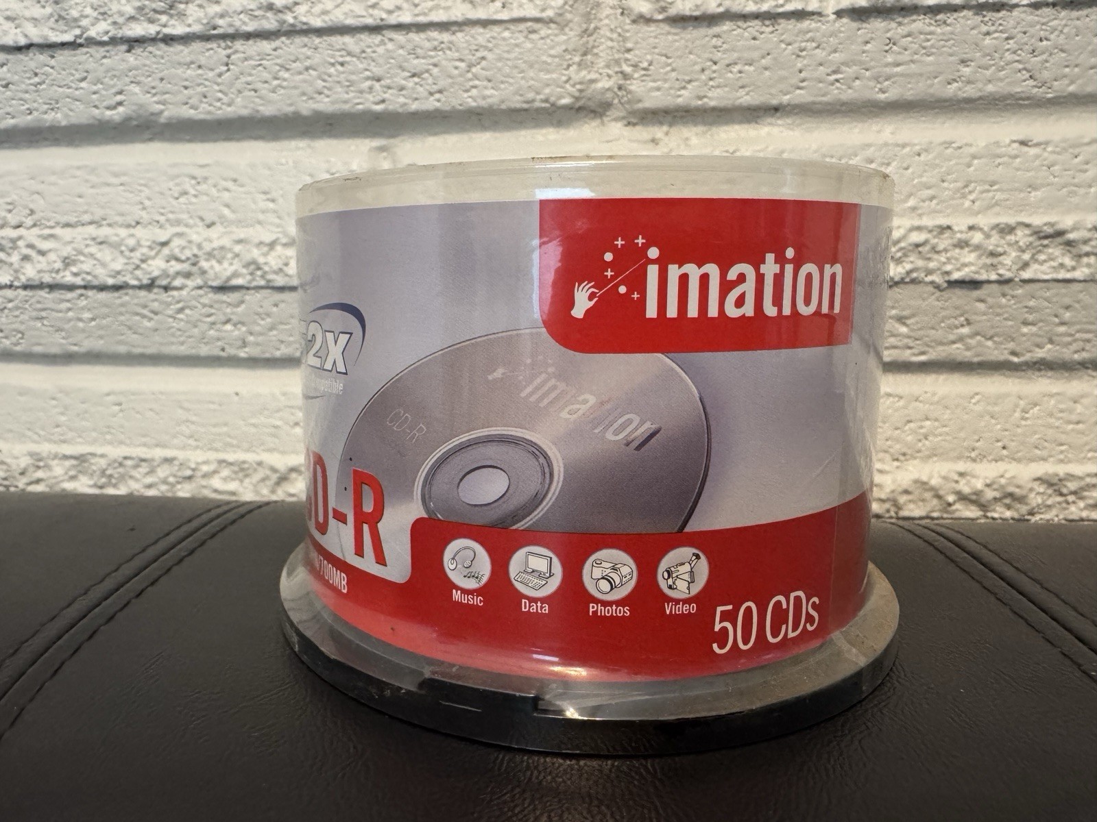 New Sealed Vintage 2000s Imation Blank CD-R 50 Pack Spindle 700MB 52x