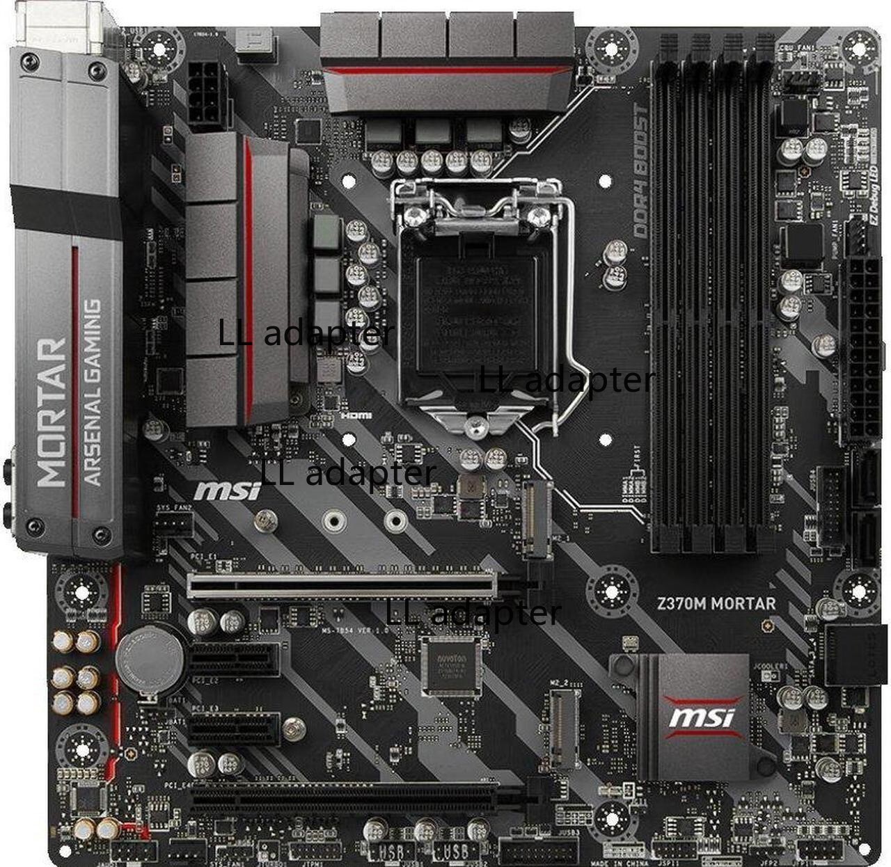 MSI ARSENAL GAMING Z370M MORTAR LGA 1151 Intel Z370 Micro ATX Intel Motherboard