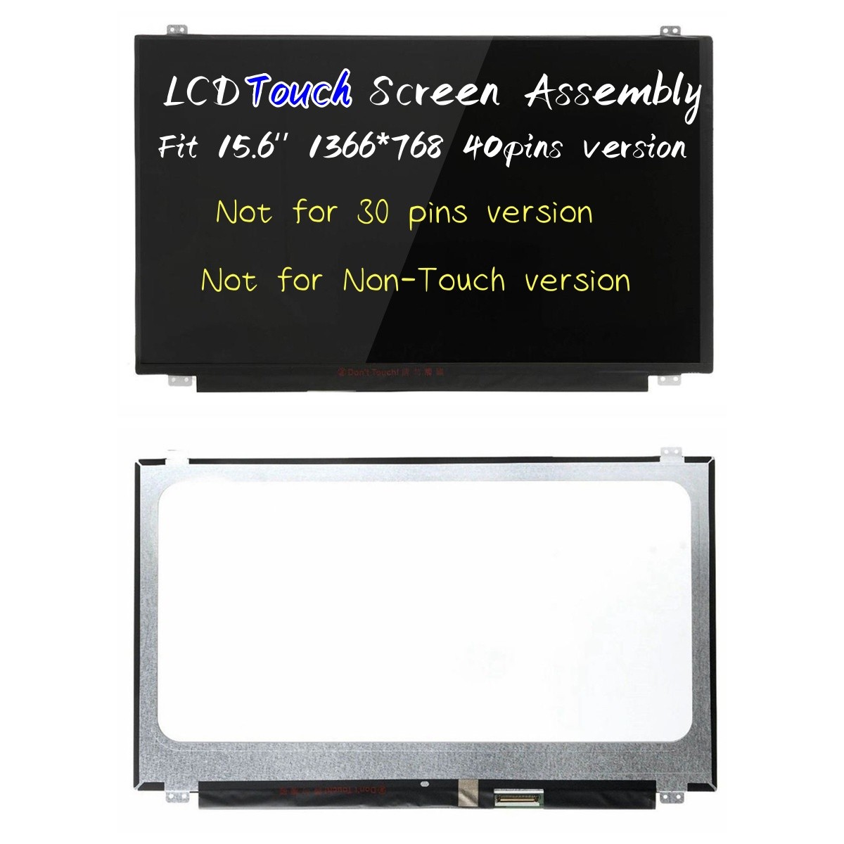 New AUO B156XTK01.0 HW1A LCD Touch Screen LED LCD HD for Laptop 15.6" Display
