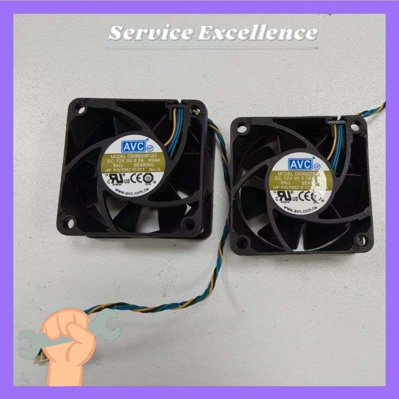 1X AVC DS06025B12U 60*60*25mm DC 12V 0.7A 4-pin Pwm Server Inverter Cooling Fan#