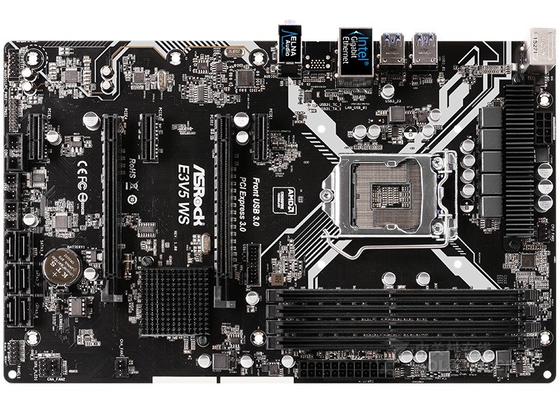 For ASRock E3V5 WS motherboard  C232 LGA1151 4×DDR4  64GB ATX Tested oK