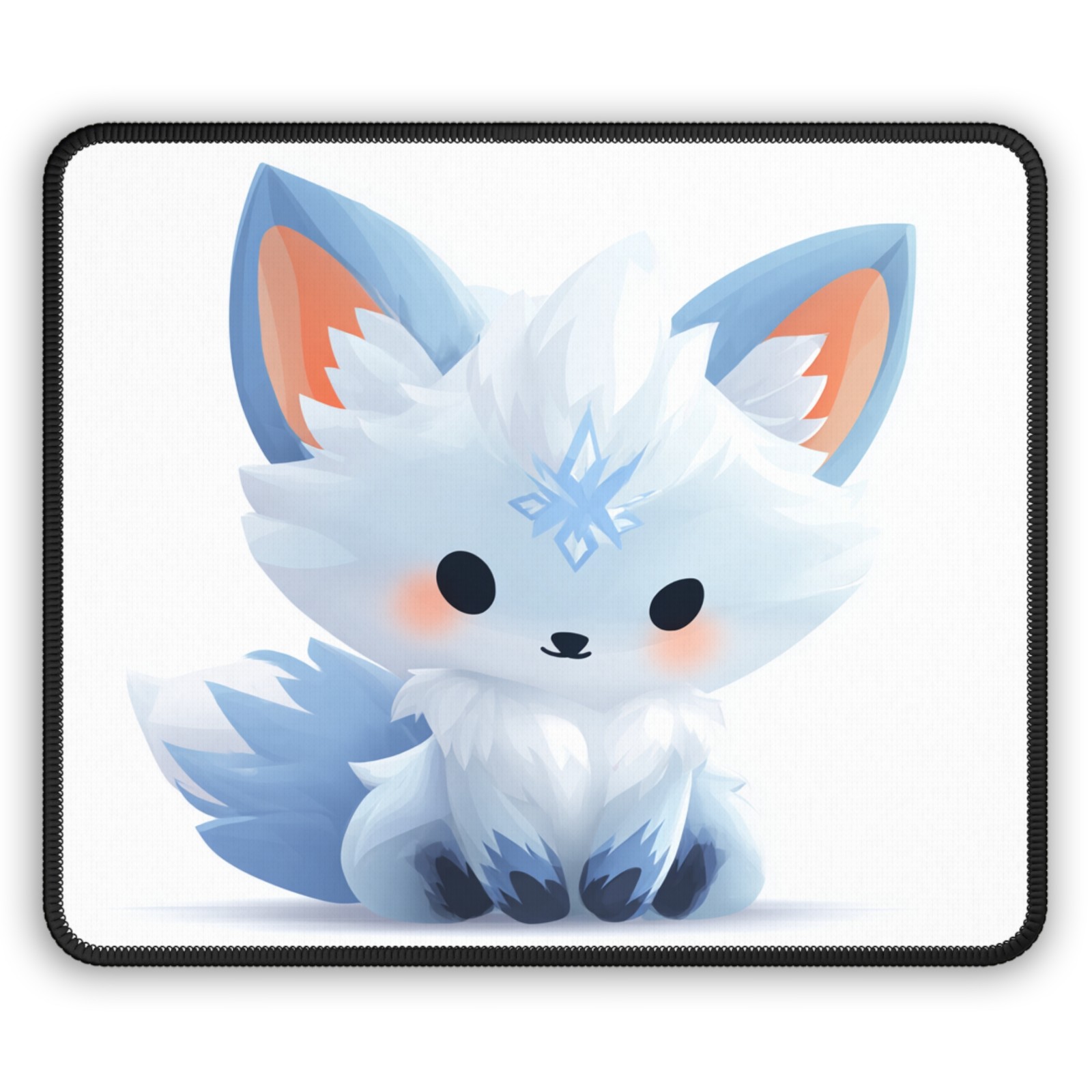 Cute Arctic Fox Gaming Mouse Pad
