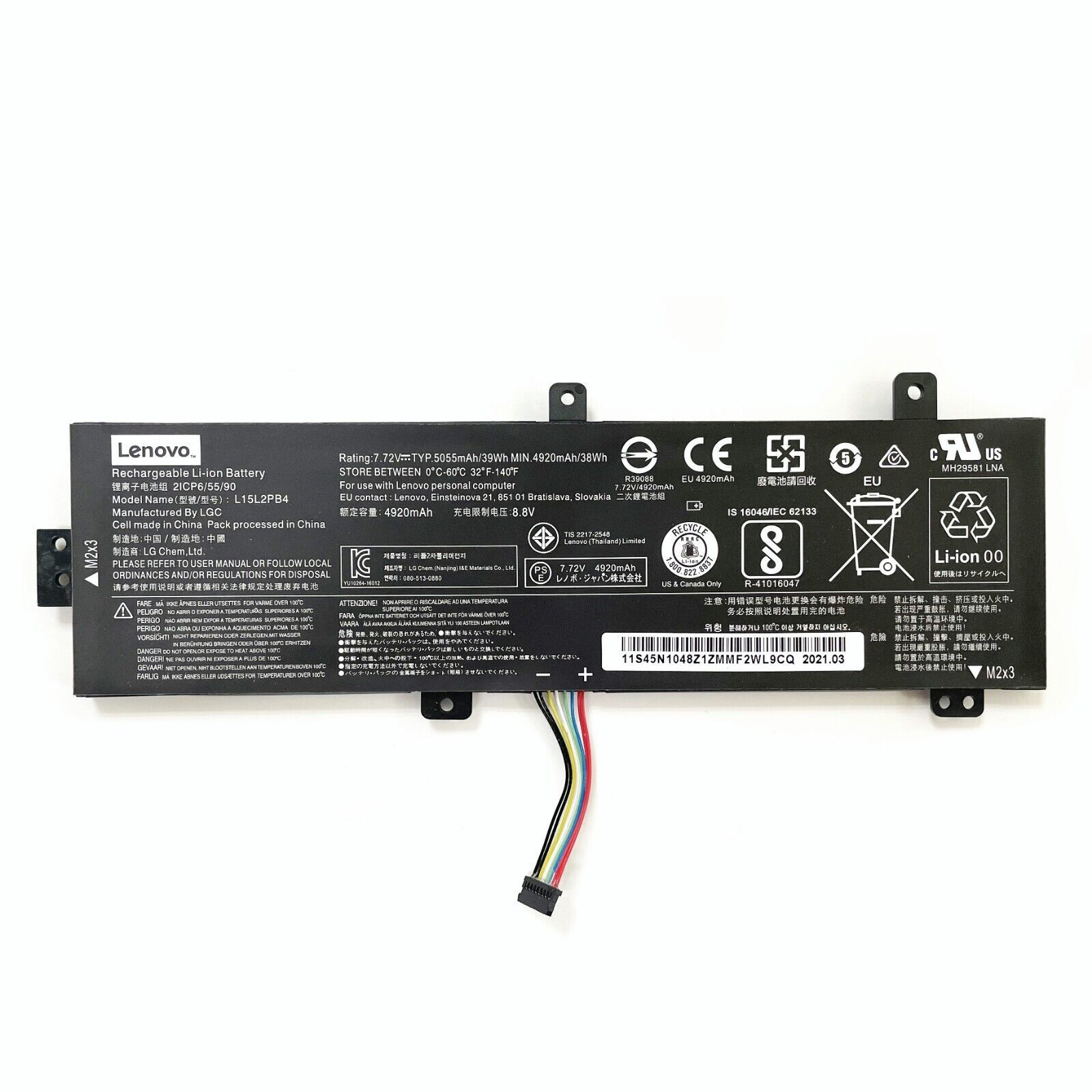 Genuine Laptop Battery L15L2PB4 For Lenovo IdeaPad 310-15IKB 310-15ISK 310-15IAP