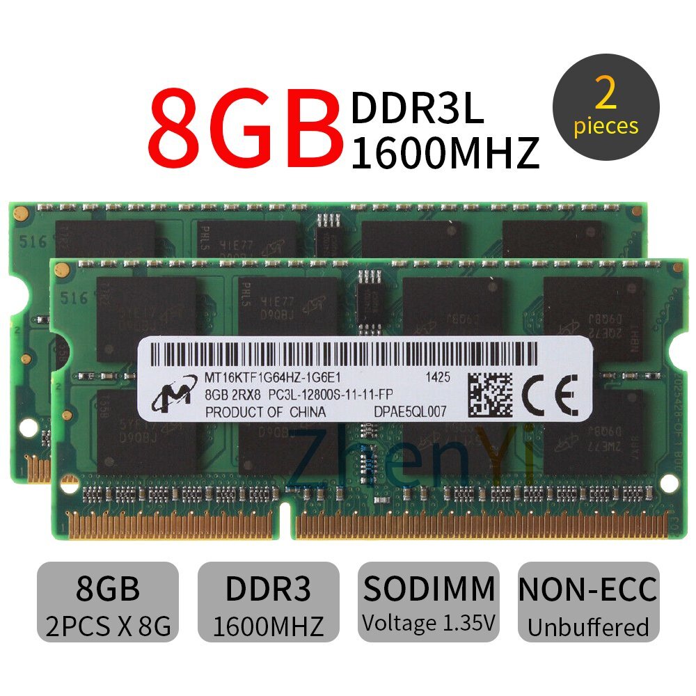 16GB 2x8GB 4GB 2GB PC3L-12800S DDR3L 1600MHz SODIMM Laptop Memory RAM LOT