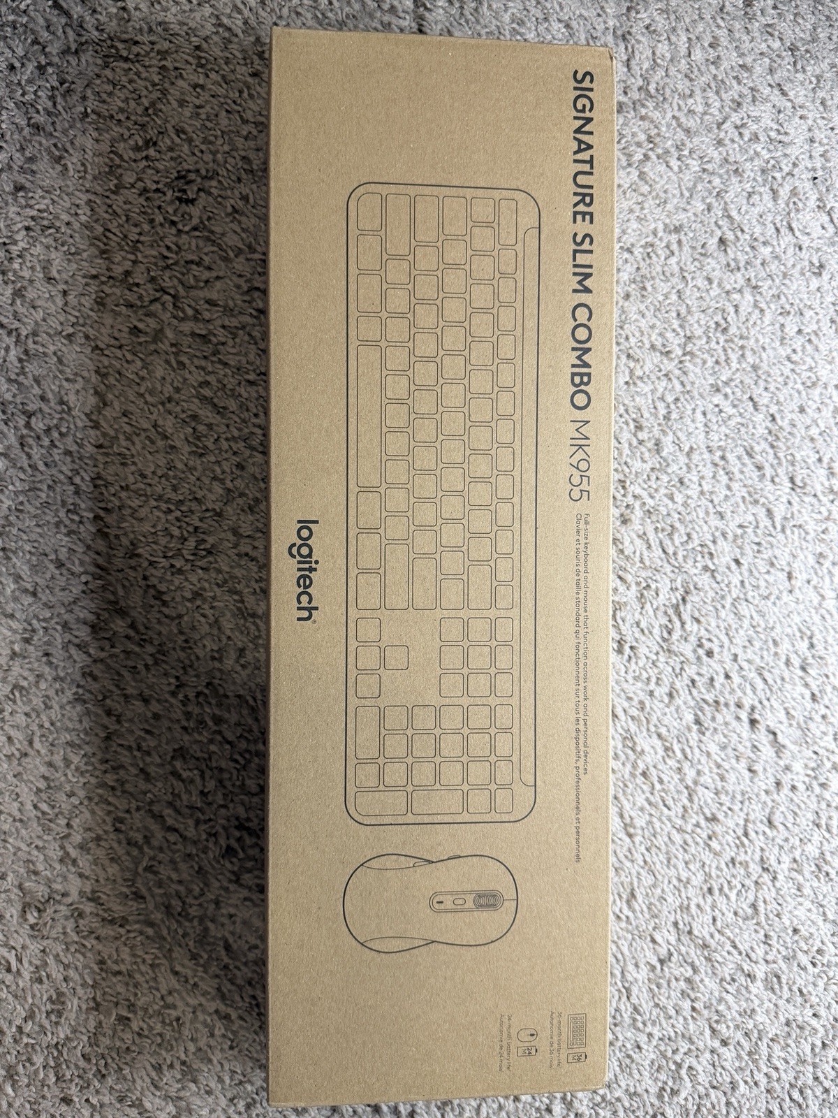 Logitech MK955 Signature Slim Wireless Keyboard and Mouse Combo - Graphite
