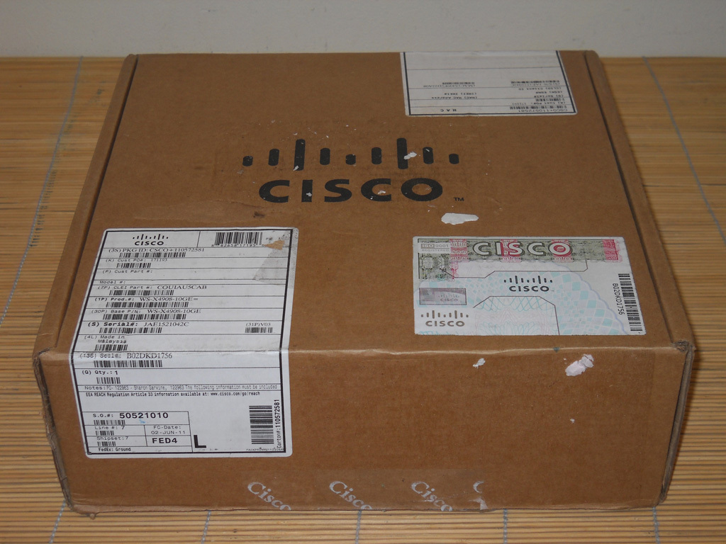 New Cisco WS-X4908-10GE 4900M 8 Port 10GE Half Card with X2 Interface New Sealed