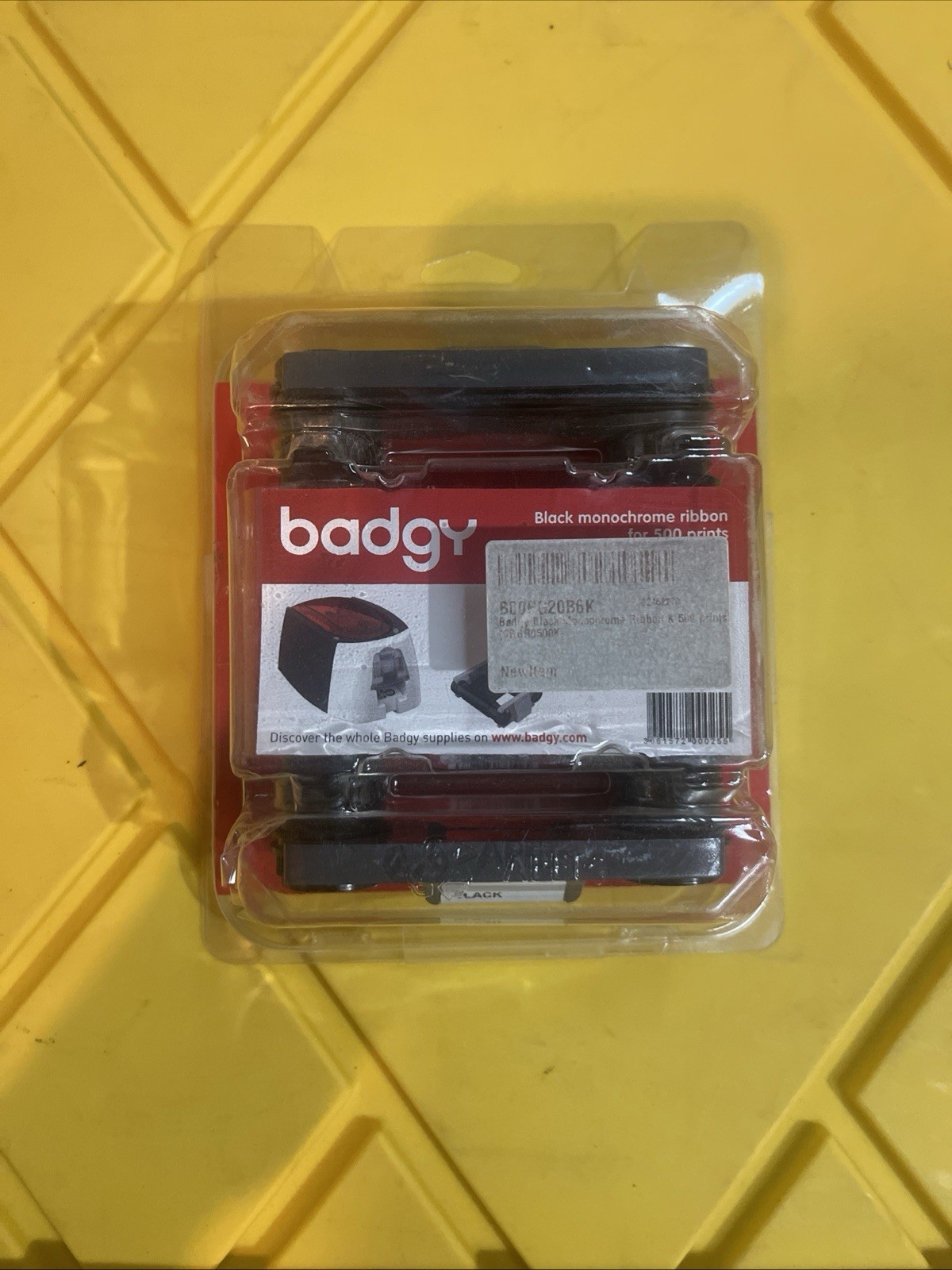 Genuine Evolis Badgy100 / Badgy200 Monochrome Black Ribbon - CBGR0500K - New