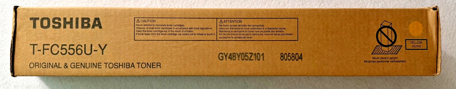 TOSHIBA T-FC556U-Y Yellow Toner Cartridge Genuine OEM Original New