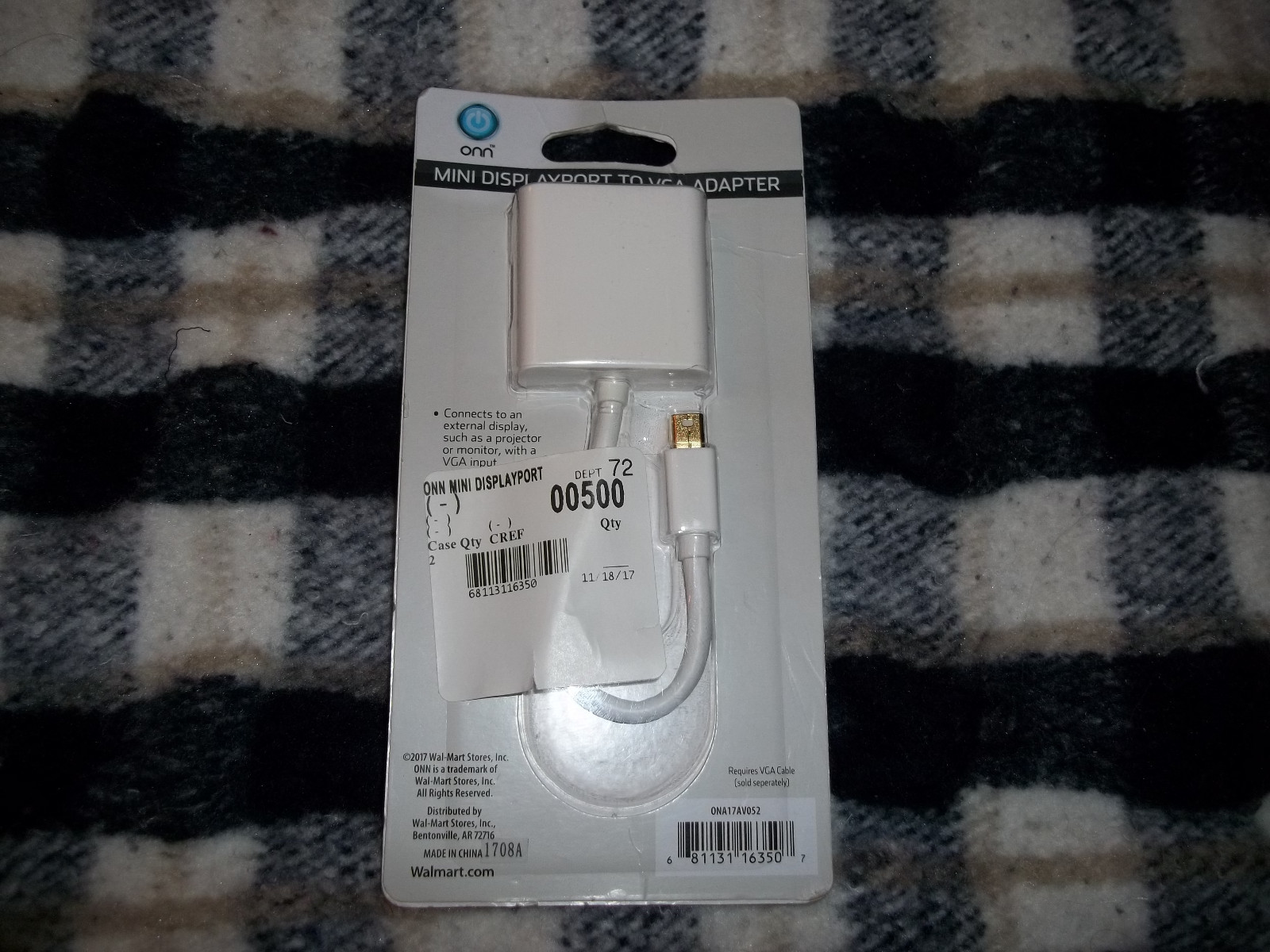 ONN ONA17AV052 Mini DisplayPort to VGA Adapter Mini DP to VGA Display Monitor