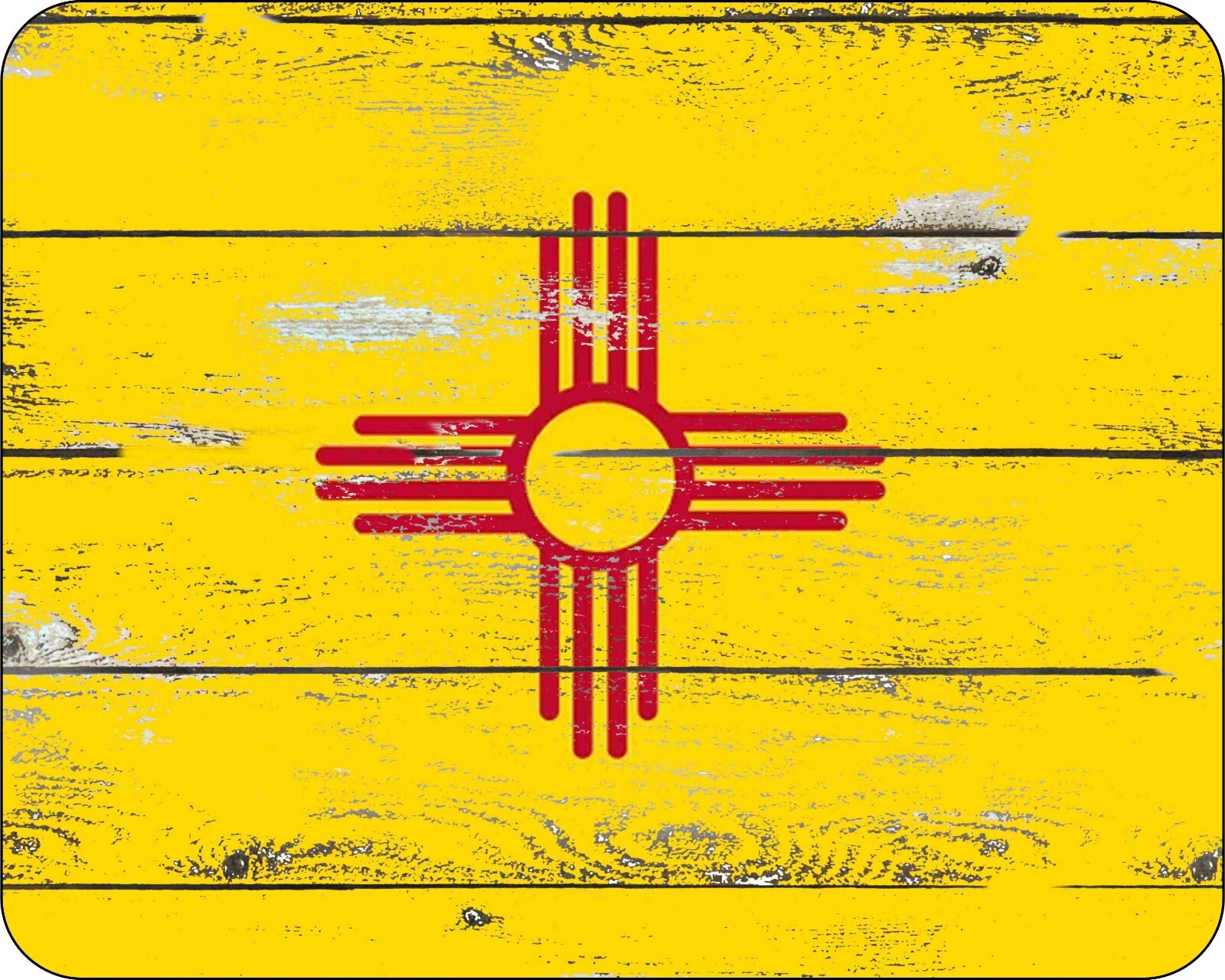 State Flag Of New Mexico Mousepad 7 x 9  Distressed Art Photo mouse pad