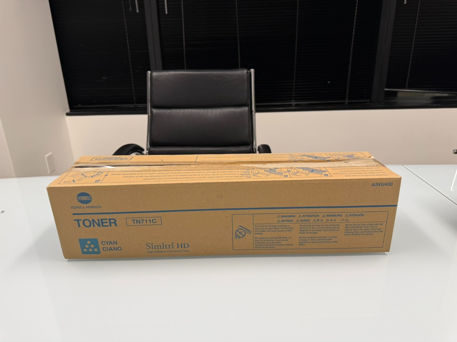 NEW Genuine Konica Minolta TN711C Cyan Toner A3VU430