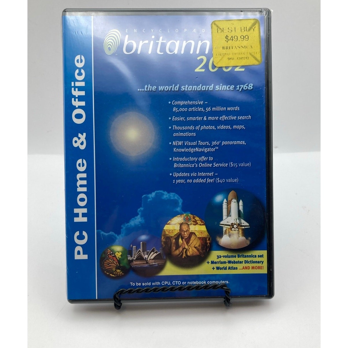Encyclopedia Britannica 2002 Pc Home & Office New Factory Sealed 95,98,2K,XP,NT4