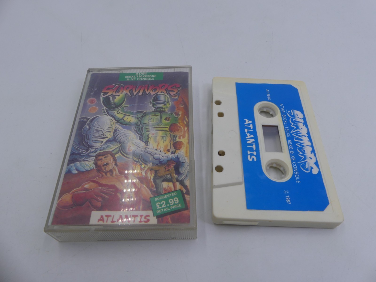 Survivors – Atari 8-bit (800XL/130XE/65XE/XE) Game Cassette (1987)