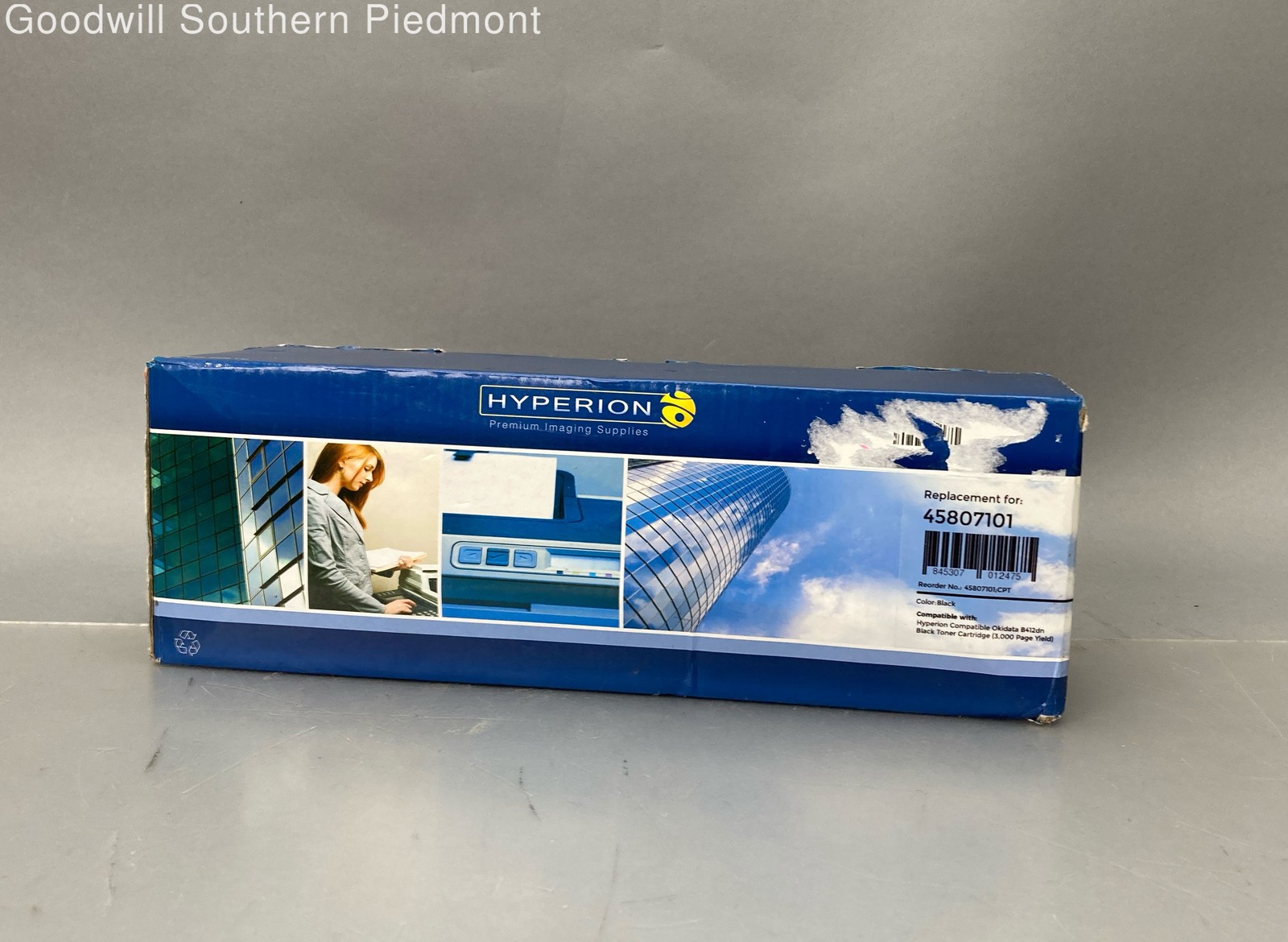 HYPERION Replacement for 45807101 Toner Cartridge Black