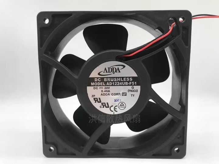 ADDA 12038 AD1224UB-F51 24V 0.40A 12CM 2-wire Inverter Cooling Fan