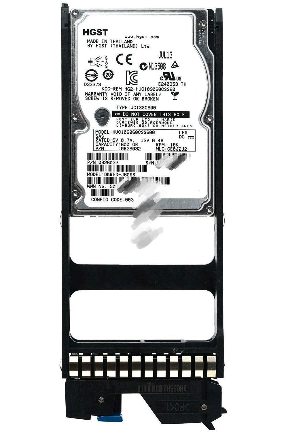Hitachi 6HGSS 3282390-A 600GB 10K HDD HUS110 HUS130 HUS150 Hard Drive Disk