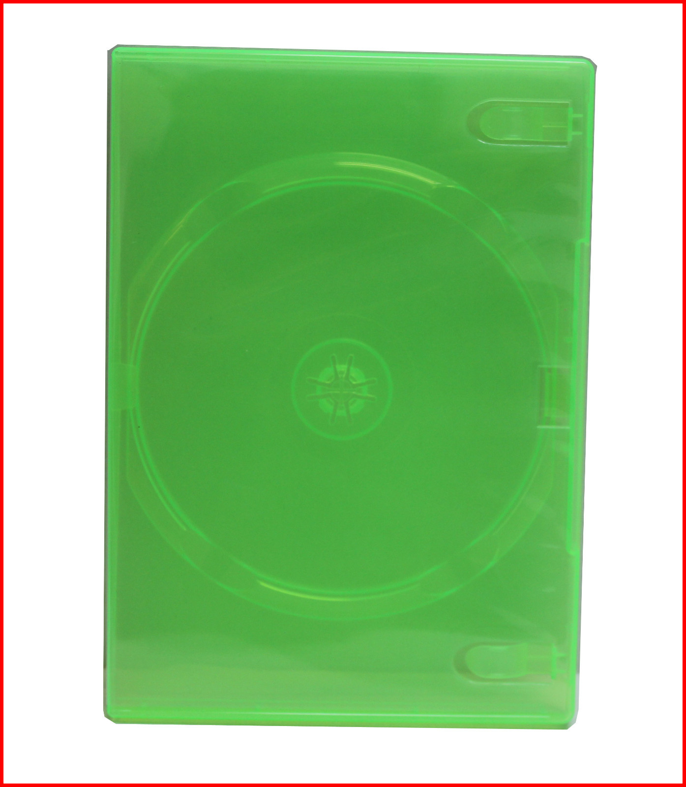 2 Pk NEW XBox 360 Game 1 Disc Box GREEN Transparent Premium DVD Case Holder