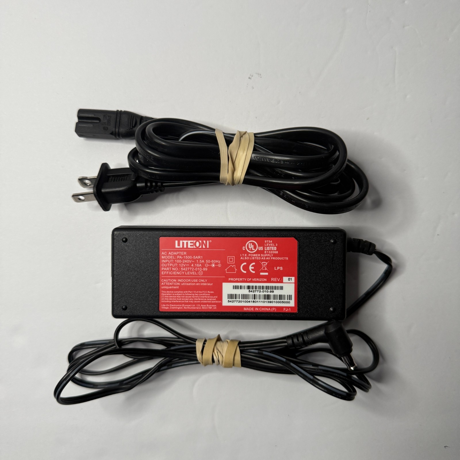 OEM Lite-On 50W 12V 4.16A AC Adapter Power Supply PA-1500-5AR1 Verizon