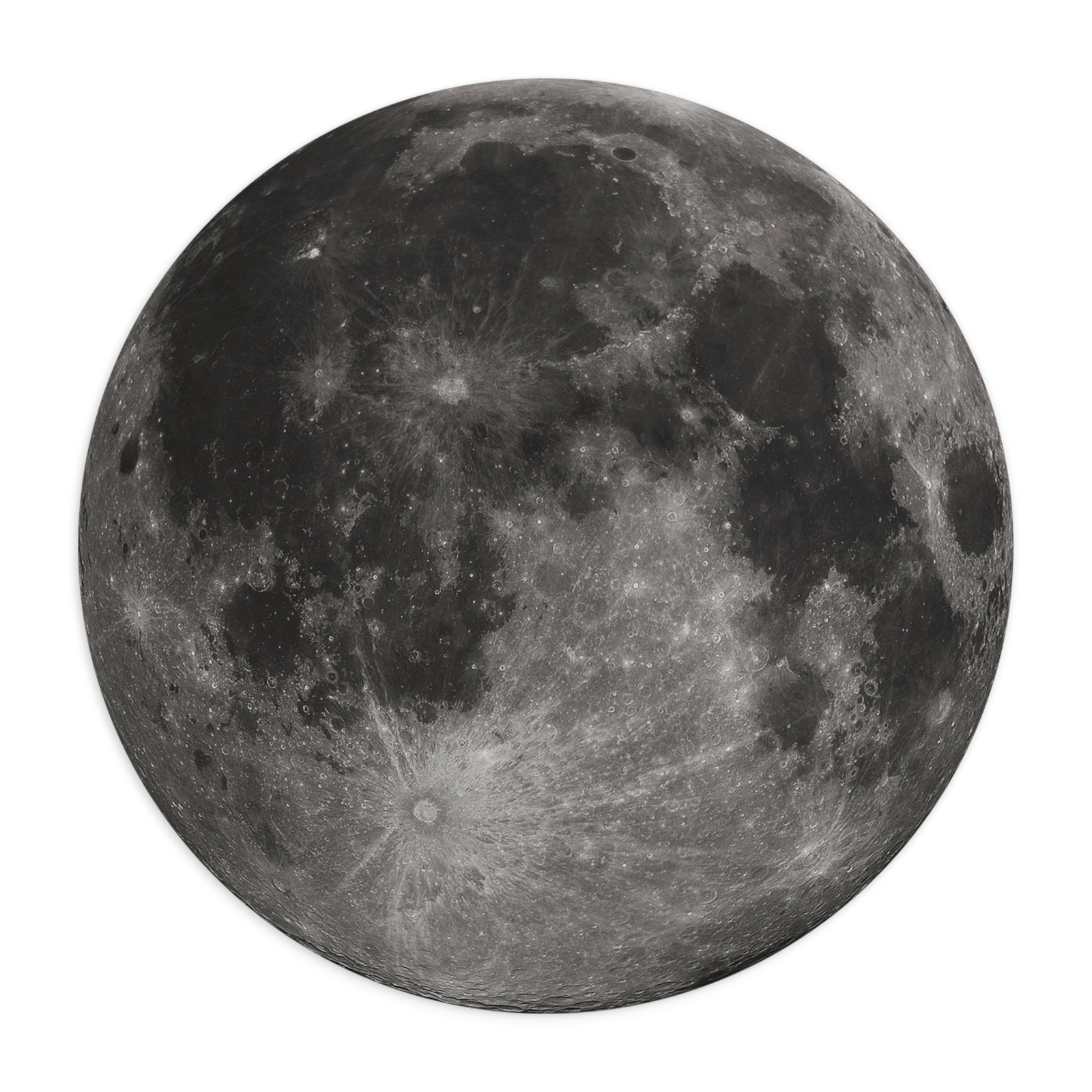 Moon Surface Planet Space 8" CUSTOM ROUND PC MOUSE PAD DESK MAT OFFICE GIFT