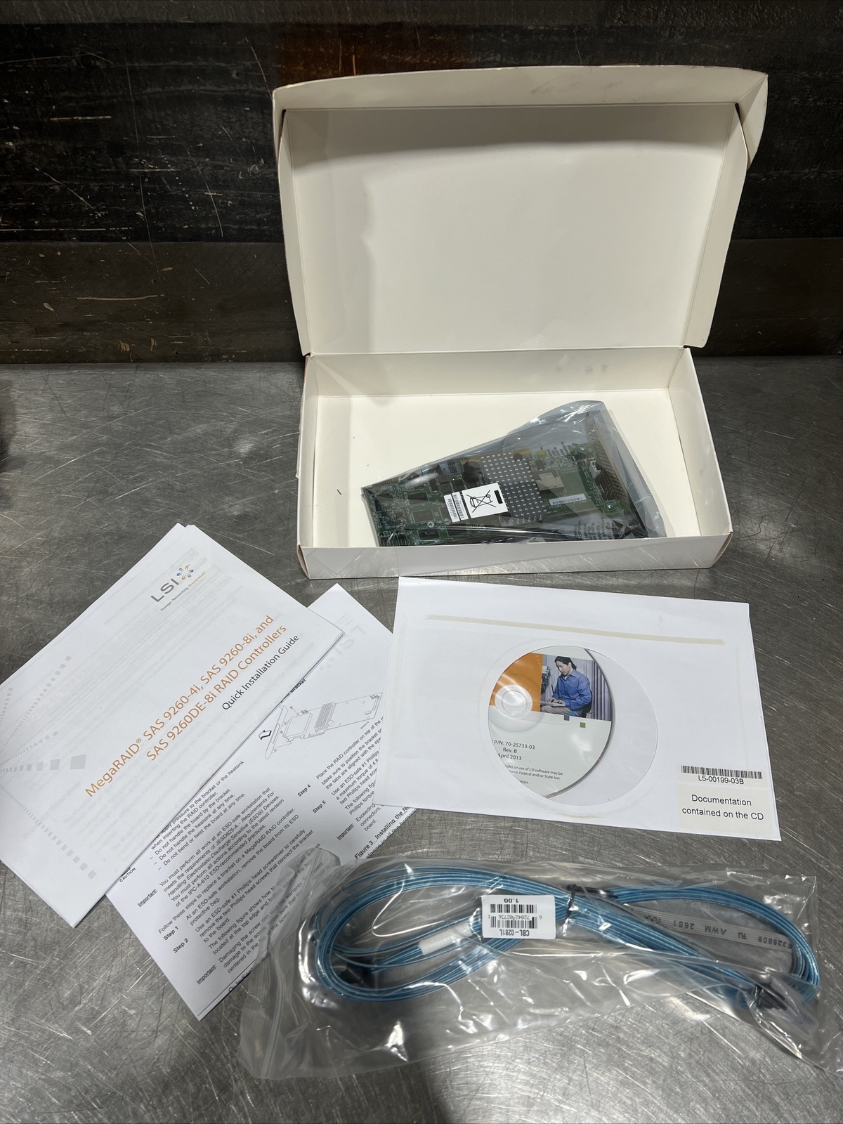 LSI Logic MegaRAID 9260-4i 6Gb/s 4-Port PCIe SAS SATA RAID Controller 6Gbps Nos