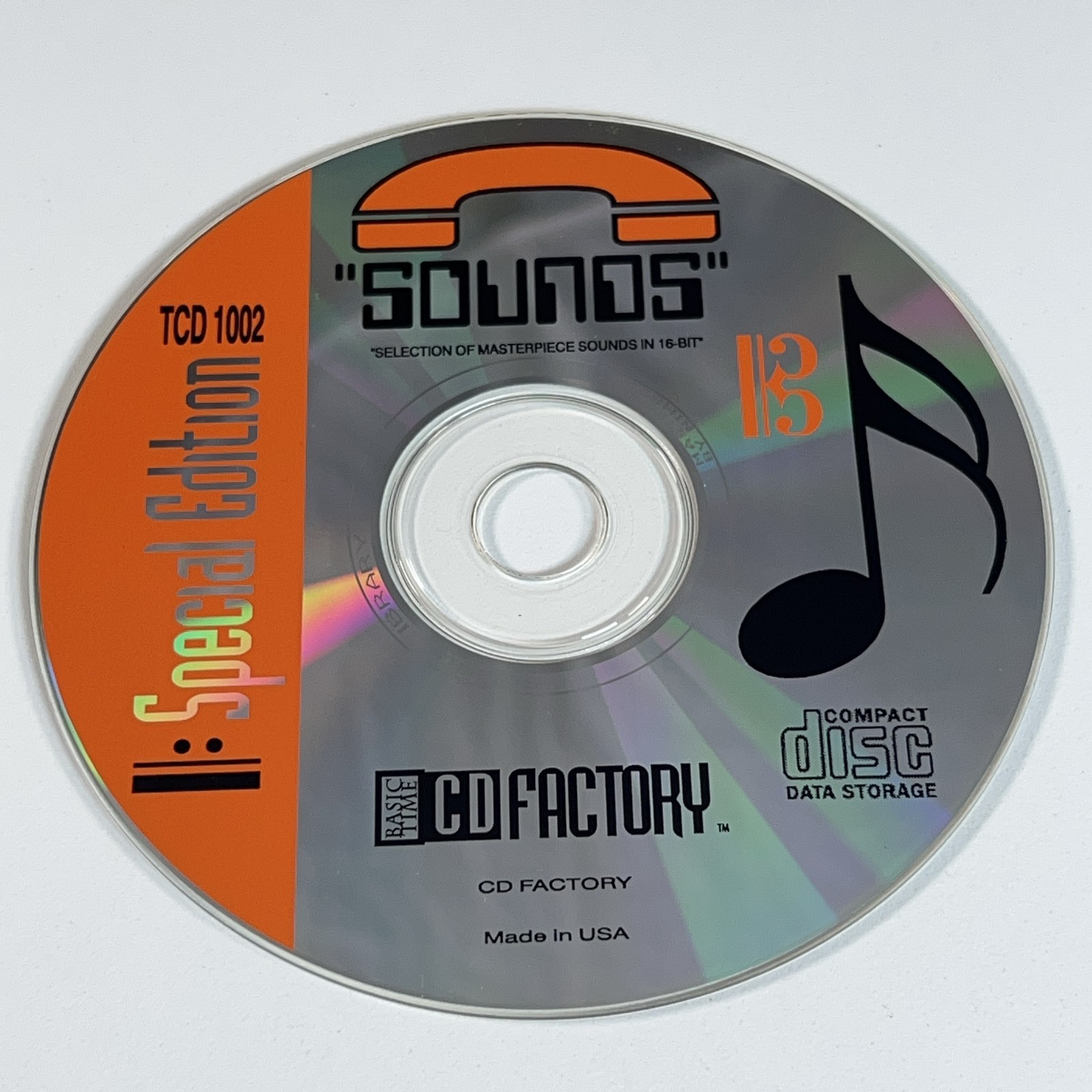 CD Factory Selection of Masterpiece Sounds in 16 Bit Special Edition CD-ROM