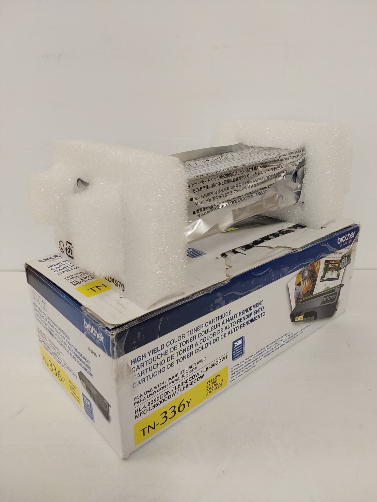 Genuine Brother TN-336Y Yellow Cartridge MFC-L8600CDW HL-L8350CDW Open Box