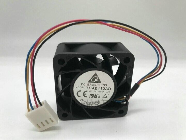 1 PCS Delta Fan THA0412AD DC 12V 0.60A 4020 4CM 4 PIN cooling fan