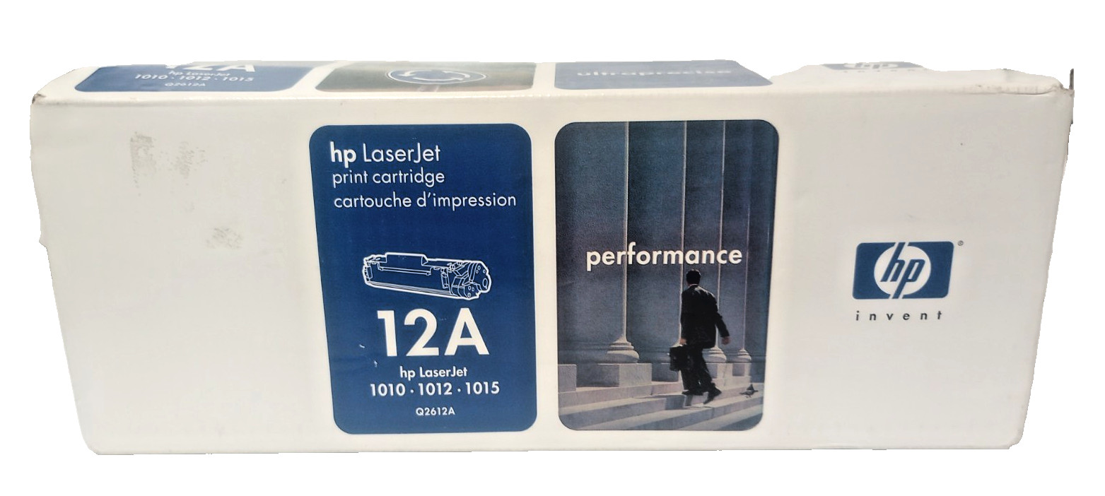 Genuine HP LaserJet 12A Q2612A Black Toner Print Cartridge Sealed OEM New
