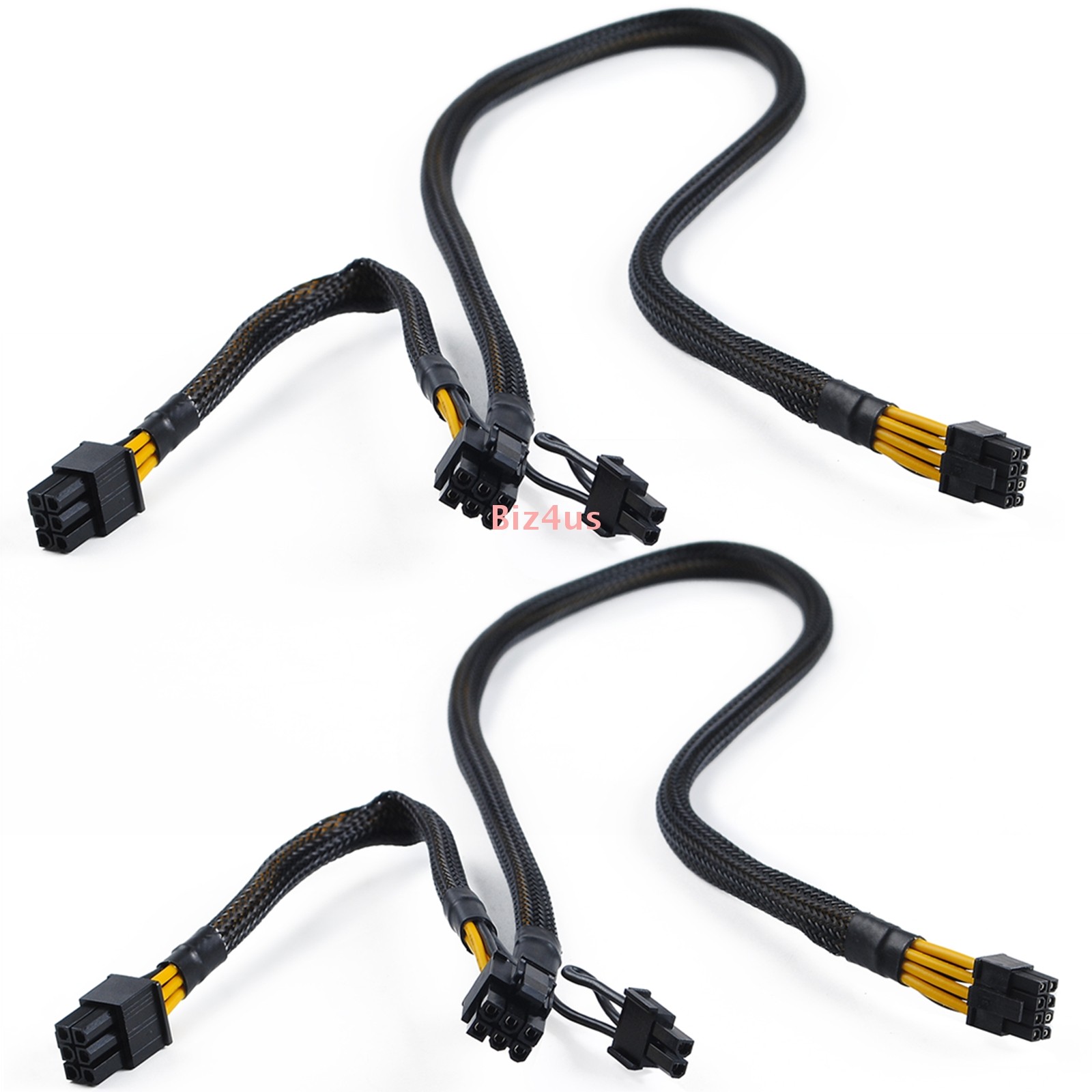 2x 8pin to 6pin+8pin GPU Power Adapter Cable For HP DL380 Gen 10 G10 DL385 G10