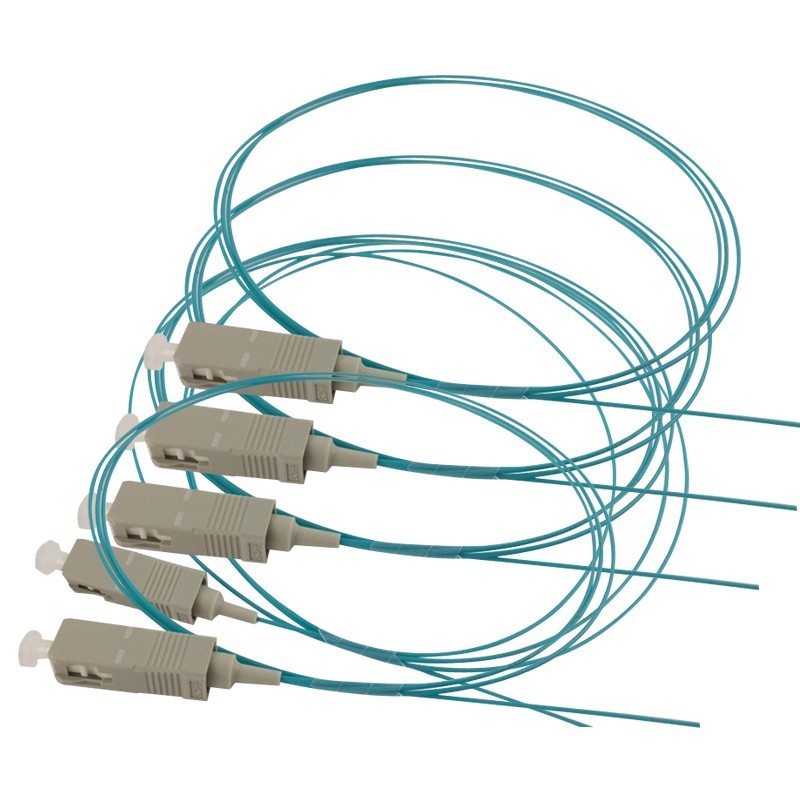 50Pcs 1.5M 50/125 OM3 SC UPC MultiMode Simplex 0.9mm Fiber Optical Pigtail Cable