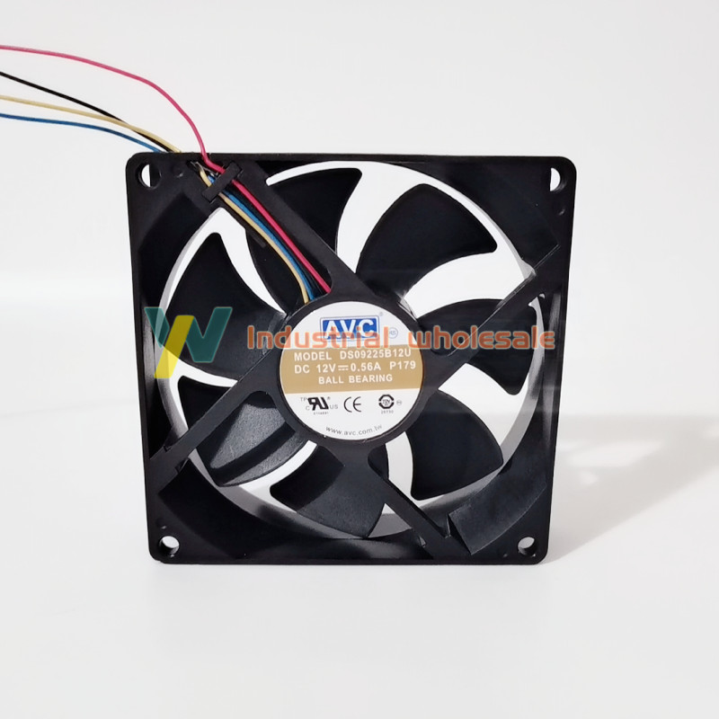1pc AVC DS09225B12U 92mm x 25mm Ball Bearing Cooler Cooling Fan 12V 0.56A 4Pin