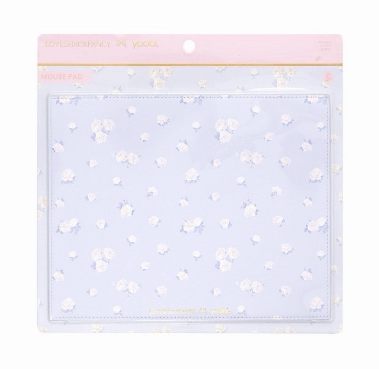 LoveShackFancy x Target - Yoobi Everblooming Rosettes Mouse Pad Breezy Blue