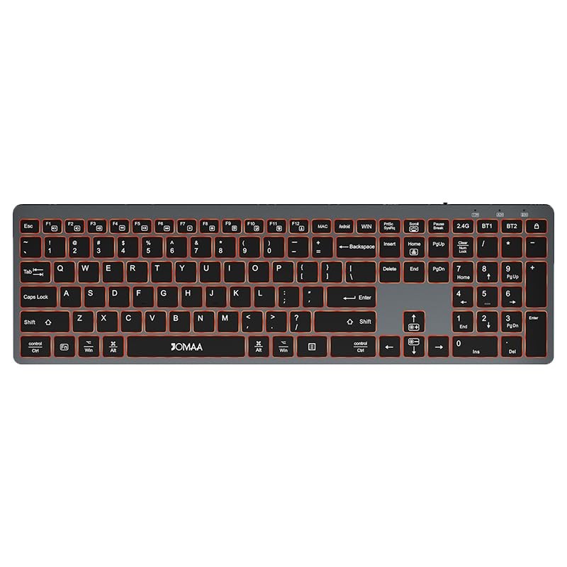 Dual Mode Wireless Keyboard 2.4G Bluetooth 3 Device Switch Quiet Backlit