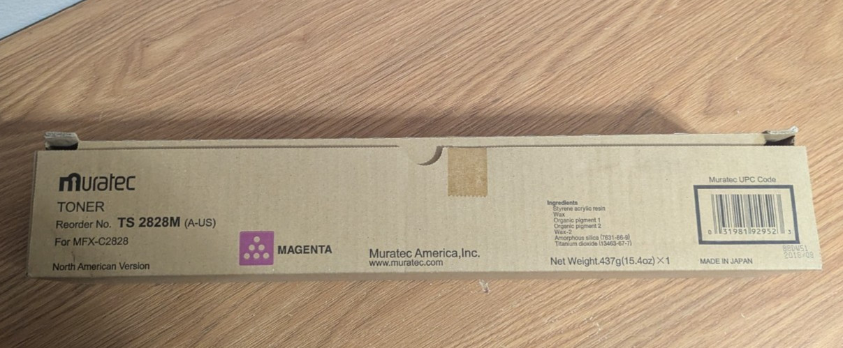 Muratec Toner TS2828M Magenta for Muratec MFX-C2828
