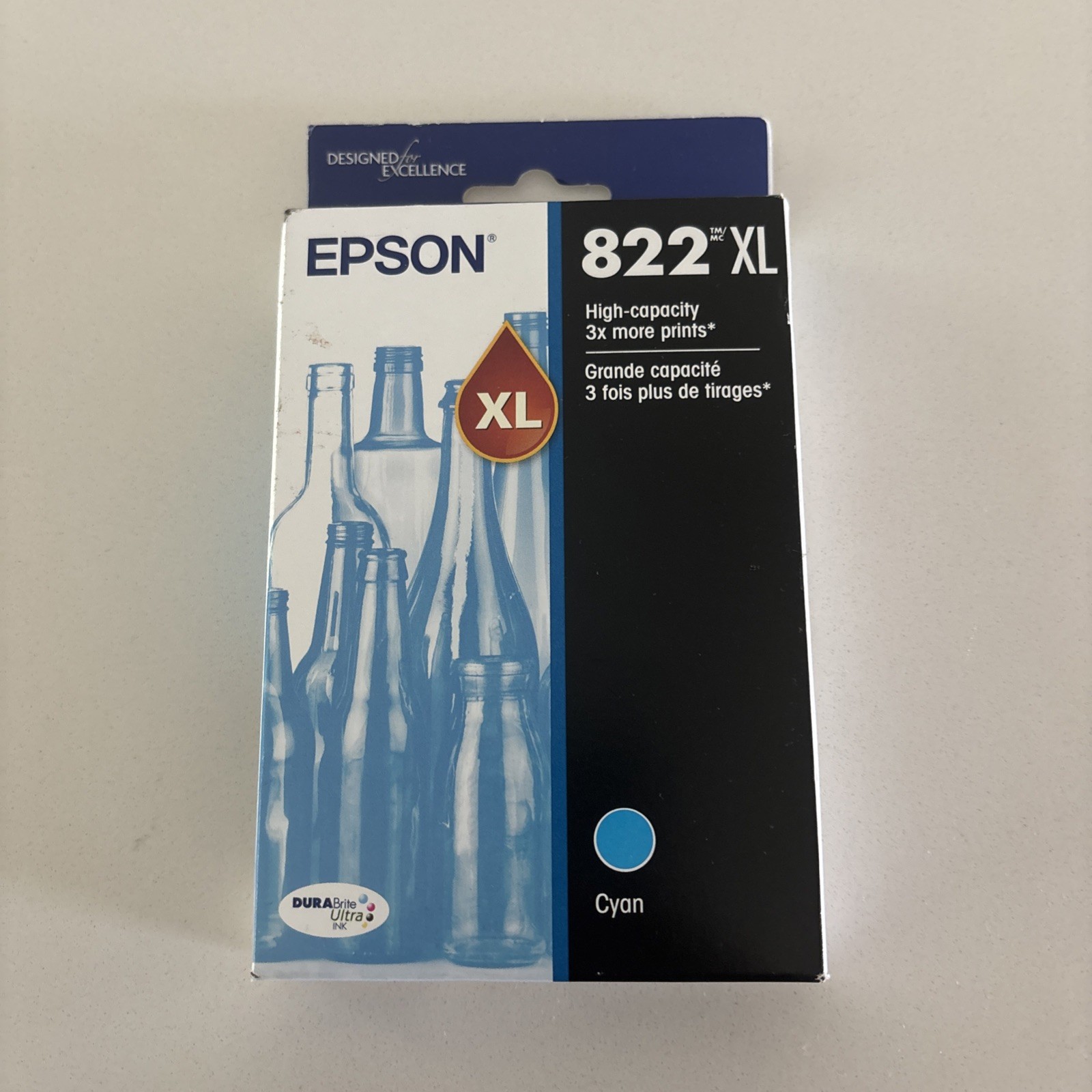 Epson 822XL Original Ink Cartridge Inkjet High Yield - Cyan (T822XL220-S)