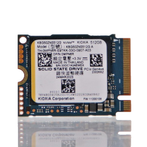 Kioxia 512GB SSD NVMe PCIe Gen4x4 M.2 2230 Solid State Drive KBG50ZNS512G