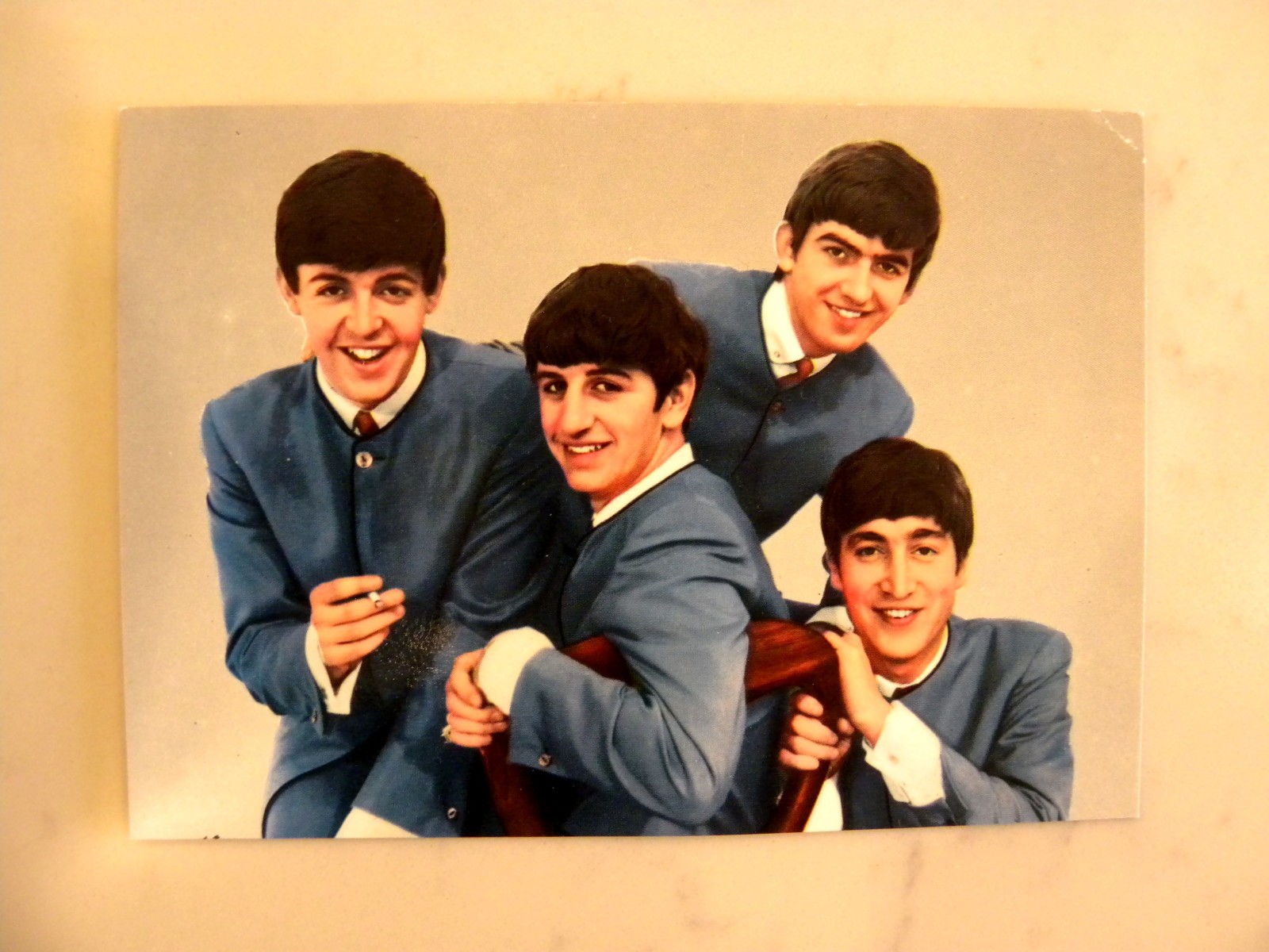 The BEATLES Early Days Unused Post Card Color 1963 4"x6" Rock Roll Music English