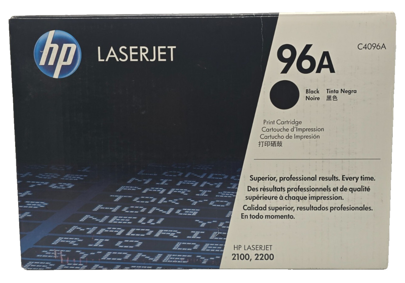 Genuine HP 96A (C4096A) Black Toner Cartridge For HP LaserJet 2100 2200