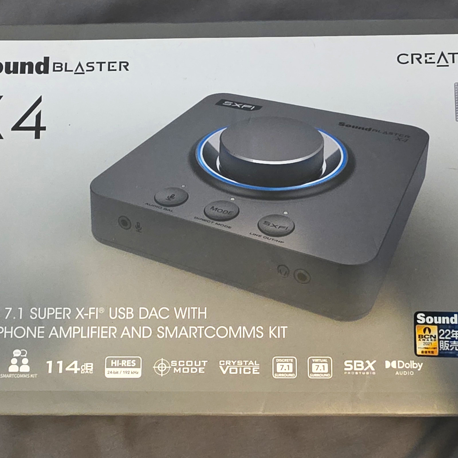 Creative Sound Blaster X4 External USB DAC Amp 7.1, Optical In/Out USB 2.0/3.0