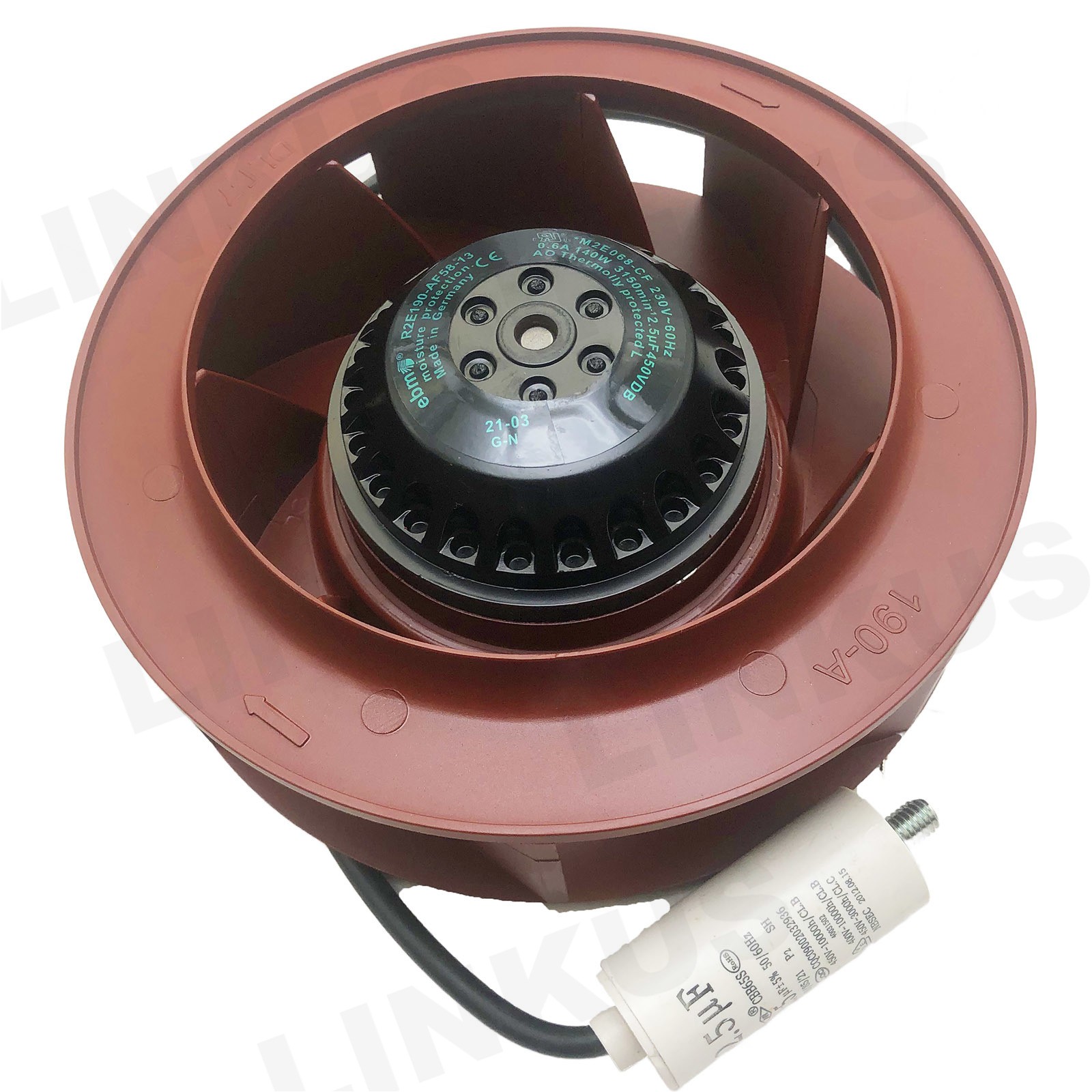 1Pcs Brand New Centrifugal Fan R2E190-AF58-13 M2E068-CF AC230V fan R2E190AF5813