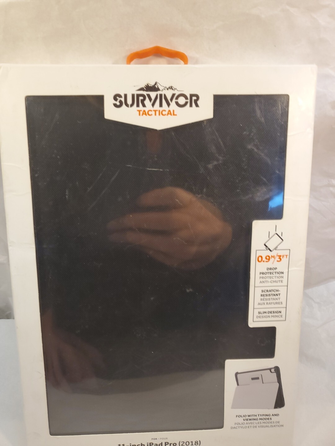 Genuine Griffin Survivor Folio for 11-inch iPad Pro (2018) - Black/Translucent