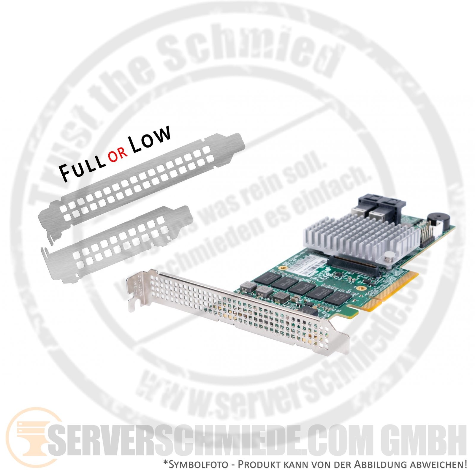Supermicro AOC-S3108L-H8iR 2GB PCIe 2x SFF-8643 8-Port 12G SAS Raid Controller