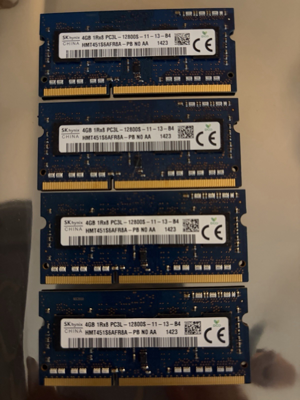 SK Hynix 4G X 4 16G 1RX8 PC3L-12800S-11-13-B4 Laptop Memory HMT451S6AFR8A-PB