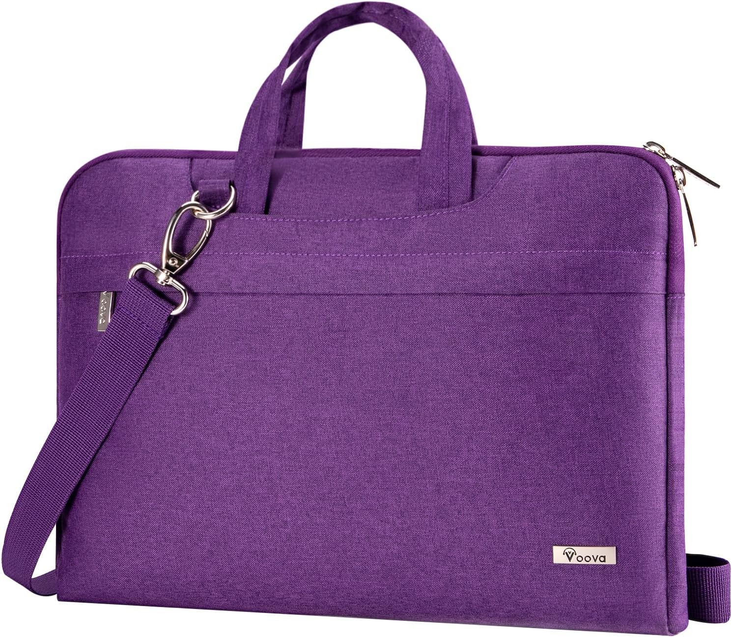 Sleeve for 17 17.3 Inch Laptop, Slim Waterproof Shoulder Hand Bag, Purple
