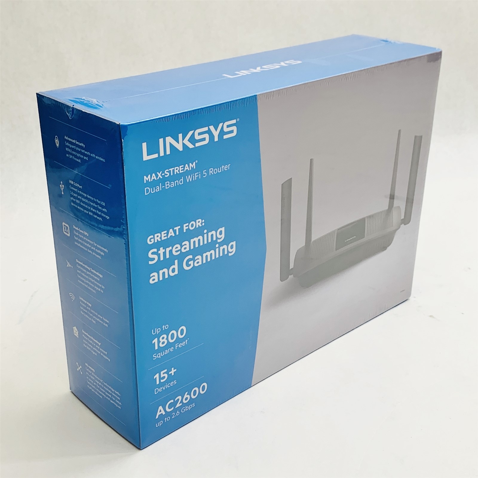 Linksys EA8100 Max-Stream AC2600 Dual Band MU-MIMO Gigabit WiFi 5 Router New