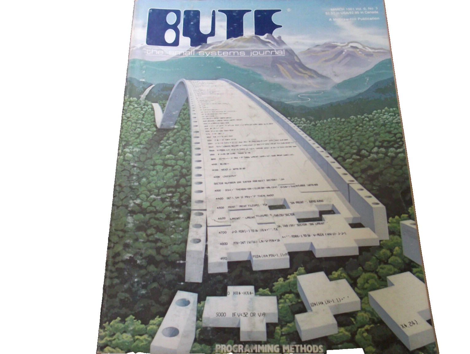BYTE MAGAZINE MARCH 1981 VOL 6 NO. 3 RARE LAST ONES QTY-1